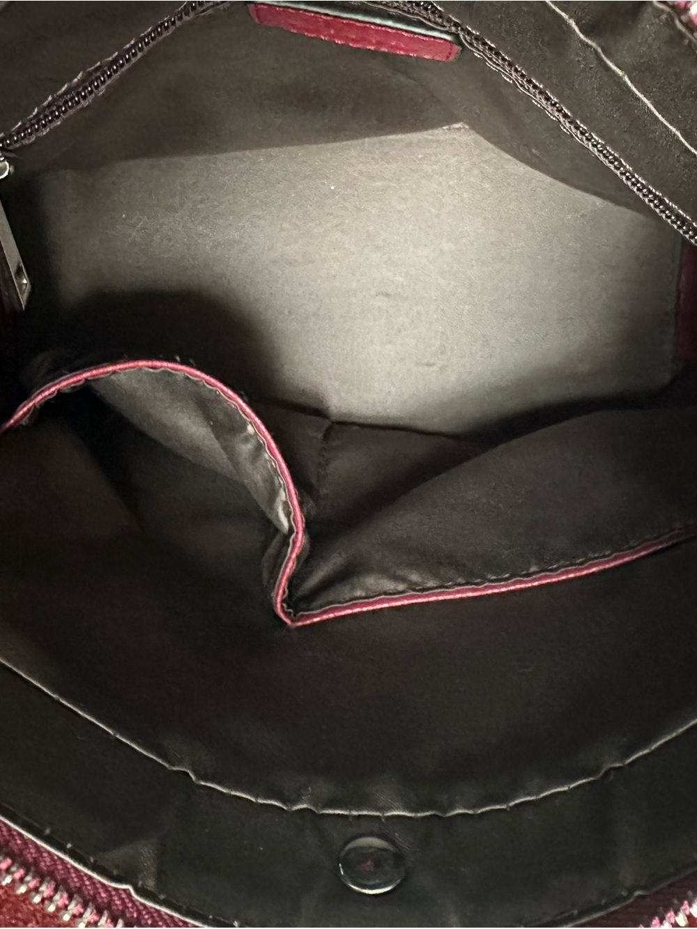 S-Zone Genuine Pebbled Leather Crossbody Bag Red Silver Hardware Zipper Closure - Picture 12 of 16